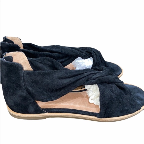 Caslon size 9M leather black sandals - Picture 2 of 7